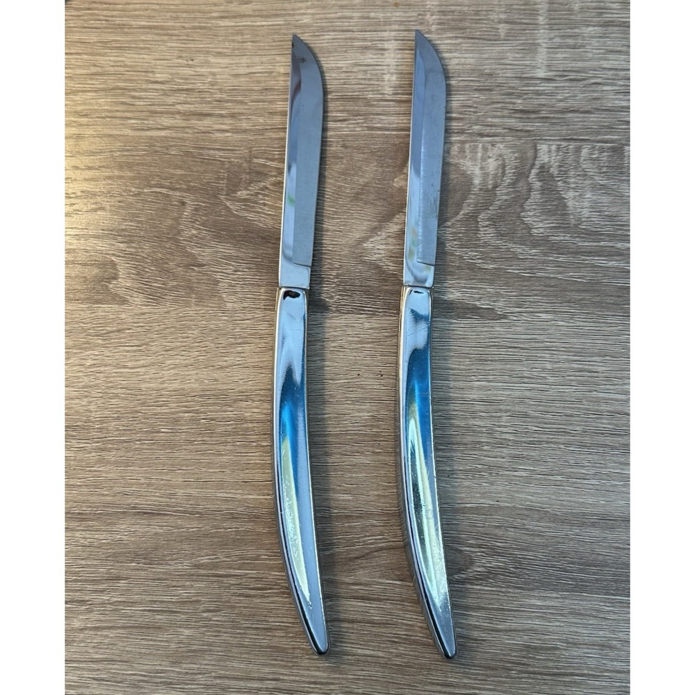 Vintage Carvel Hall 440 Stainless Steel Knife Set of 2‎ Vintage USA Made Cutlery